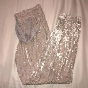Velvet white Victoria Secret joggers